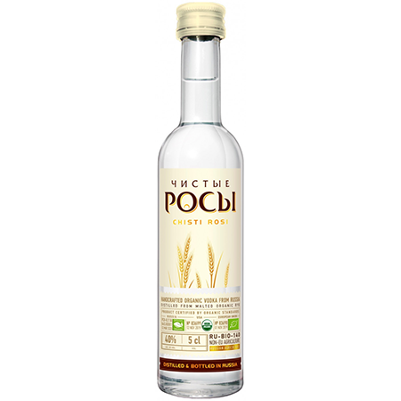 Водка Чистые Росы ржан/зерно 40% 0,05л Россия фото
