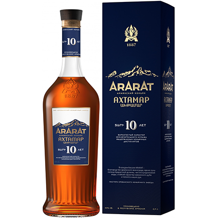 Коньяк Арарат Ахтамар 10 лет 40% 0,5л п/у Армения фото