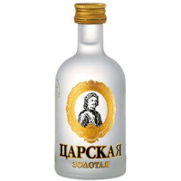 Водка Царская Золотая 40% 0,05л Россия фото